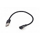 Кабель Cablexpert (CC-USB2-AMLML-0.2M), USB2.0 BM - Lightning, 0.2м, чорний