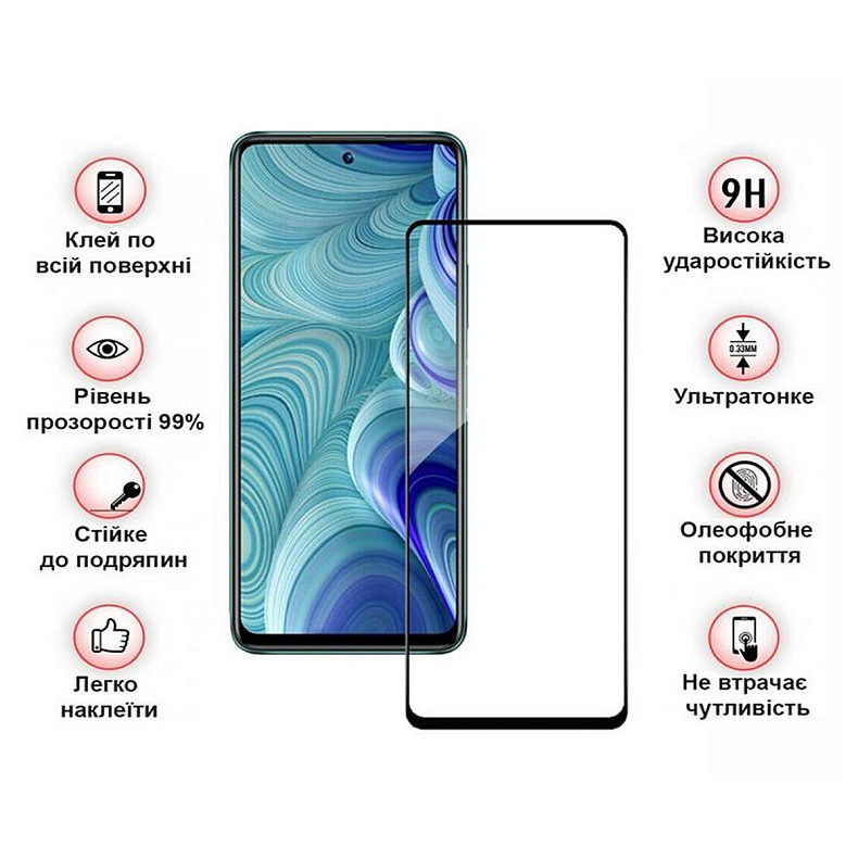 Защитное стекло BeCover для Poco M6 Pro 4G Black (710632)