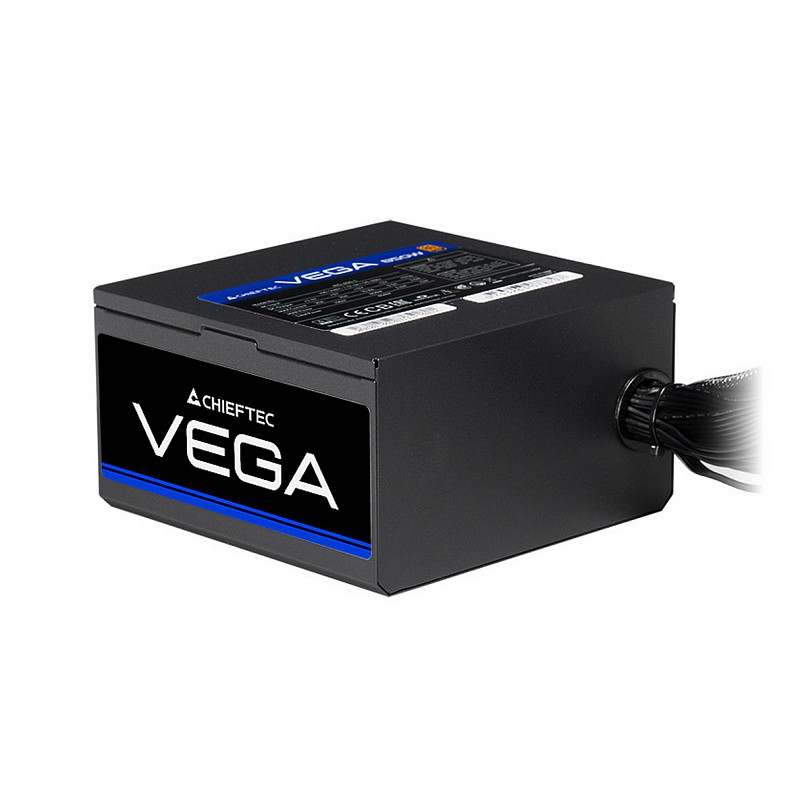 Блок живлення CHIEFTEC Vega (850W), >90%, 80+ Gold, 135мм FDB, 1xMB 24pin(20+4), 2xCPU 8pin(4+4)