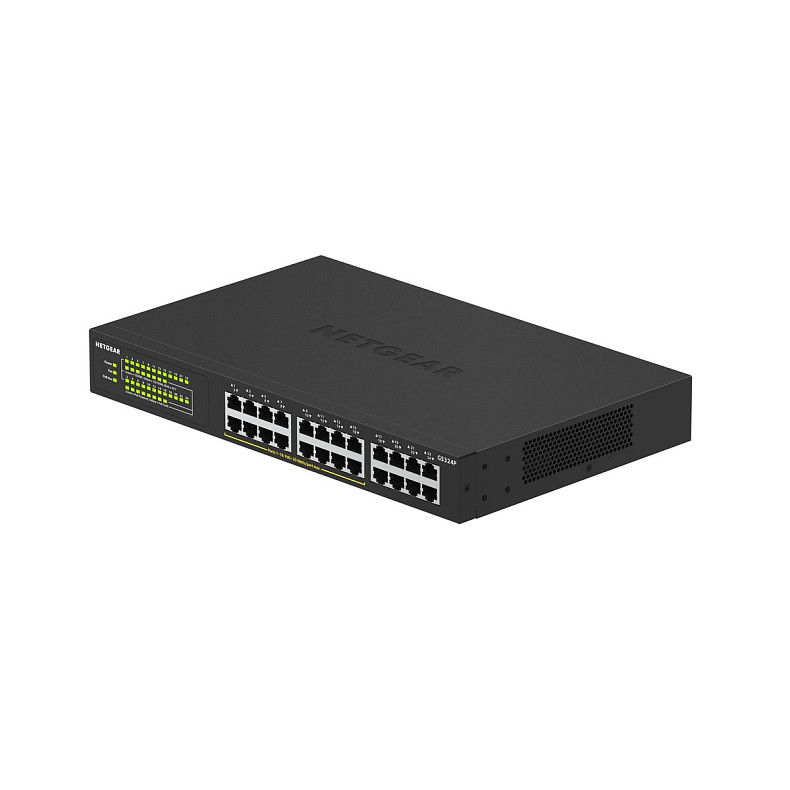 Комутатор NETGEAR GS324P 16xGE PoE+(190Вт), 8xGE, некерований