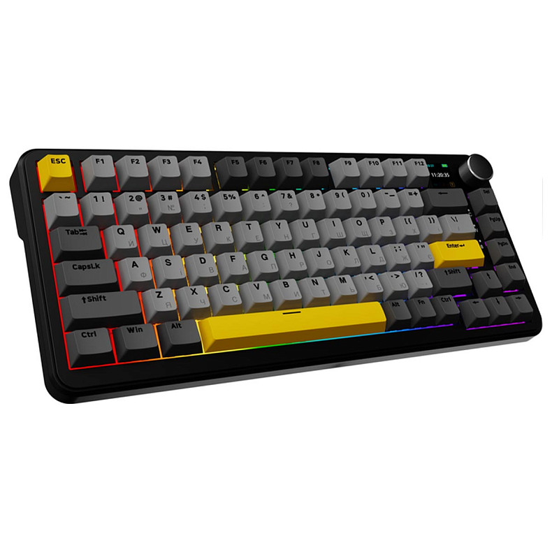 Клавиатура Ajazz AK820 MAX Magnetic switches - Black (AK820MAX-M-BGY)