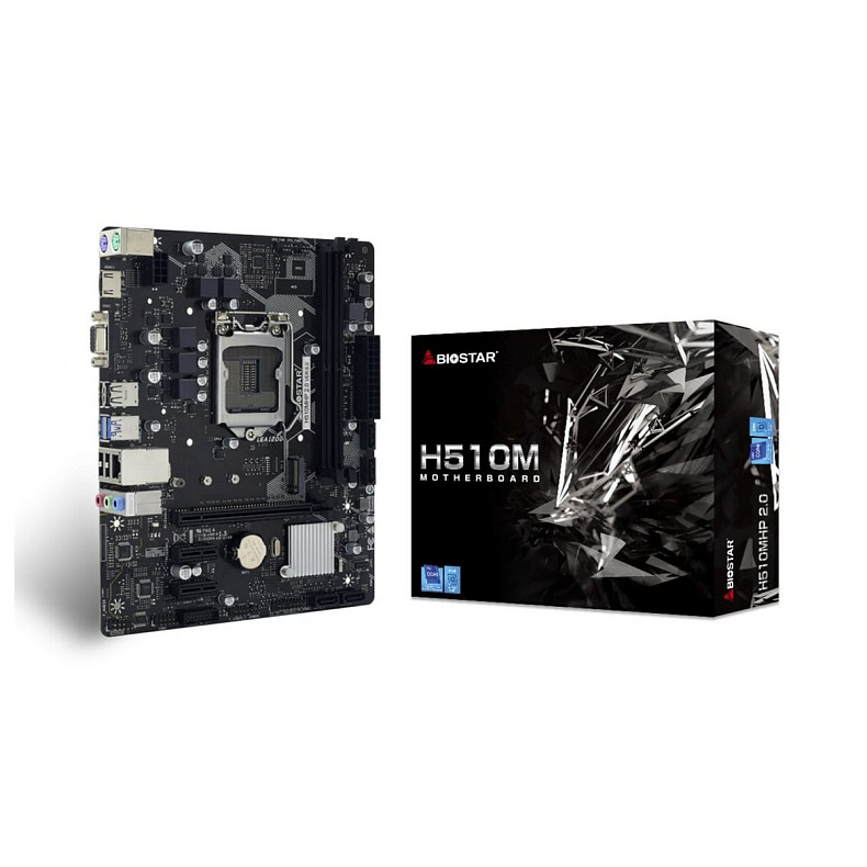 Материнская плата Biostar H510MHP 2.0 s1200 H510 2xDDR4 HDMI D-Sub mATX