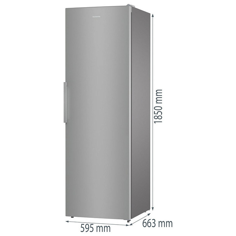 Холодильная камера Gorenje, 185x60х66, 398л, А+, электронное упр, зона св-ти, серый