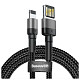 Кабель Кабель Baseus Cafule Cable?special edition?USB For iP 1.5A 2M Grey+Black