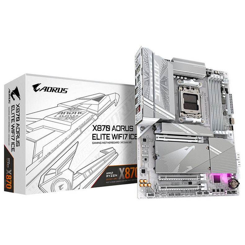 Материнська плата Gigabyte X870 Aorus Elite WiFi7 Socket AM5