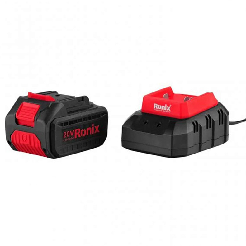 Циркулярная пила Ronix 20Вт, 165мм, 4Ач x 2 (8609)