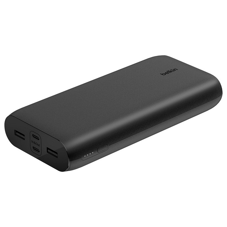 Аккумулятор портативный литий-ионный Power Bank Belkin 26000мА·ч, 32Вт, USB-A/USB-C PD PPS, черный