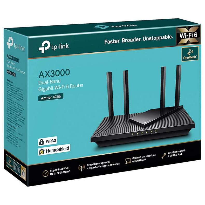 Wi-Fi Роутер TP-Link Archer AX55