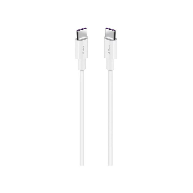Кабель Ttec USB Type-C - USB Type-C (M/M), 3 м, White (2DK48B)
