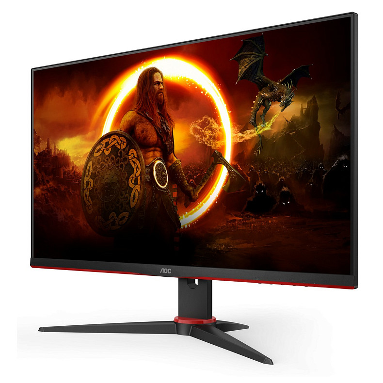 Монiтор AOC 23.8" 24G2SPAE/BK IPS 165Hz 1ms 2*HDMI DP MM Black/Red