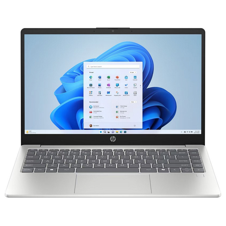 Ноутбук HP 240R-G10 14" FHD IPS AG, Intel 3-100U, 16GB, F512GB, UMA, Win11, серебристый
