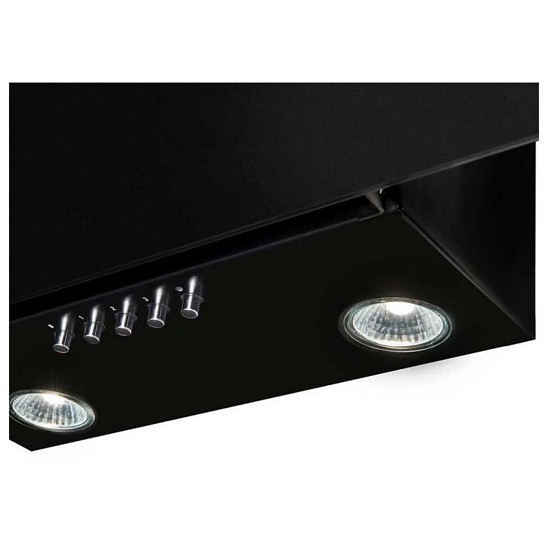 Витяжка Hansa похила, скло+метал, 60см, 280м.куб/год, чорний метал