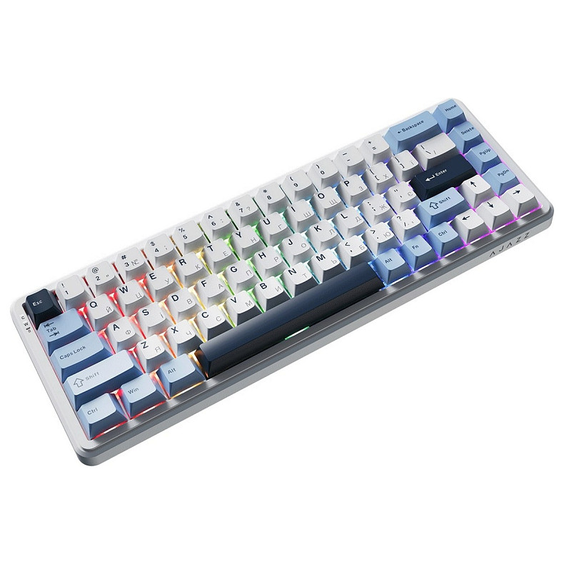 Клавиатура Ajazz AK680 MAX Magnetic Switch RGB USB White (AK680-M-BWD-AW)