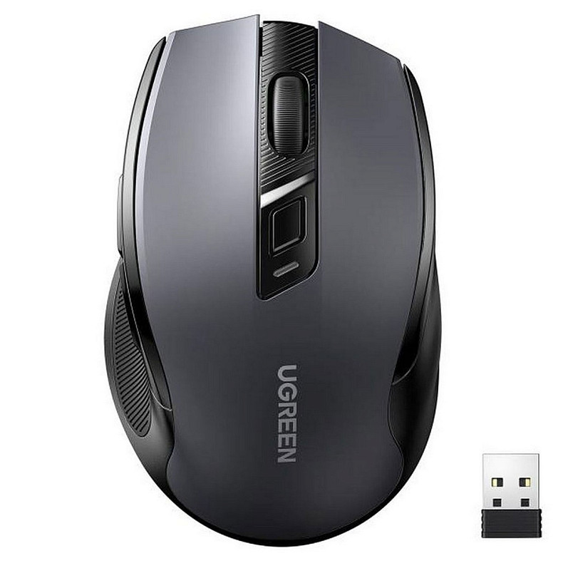 Мышка UGREEN MU006 Bluetooth, 4000dpi., 4кн., Silence Design, Черная