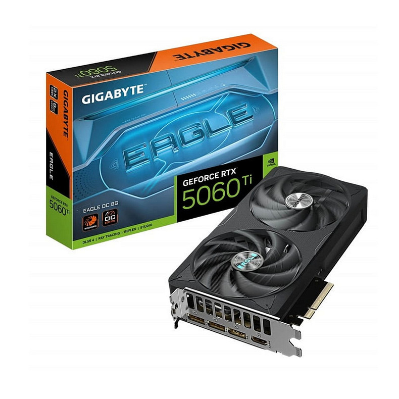 Видеокарта Gigabyte GeForce RTX 5060 Ti Eagle OC 8GB GDDR7 (GV-N506TEAGLE OC-8GD)