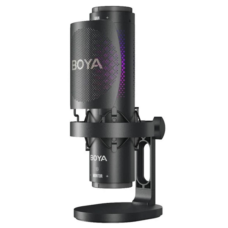 Микрофон конденсаторный BOYA K9 RGB Black