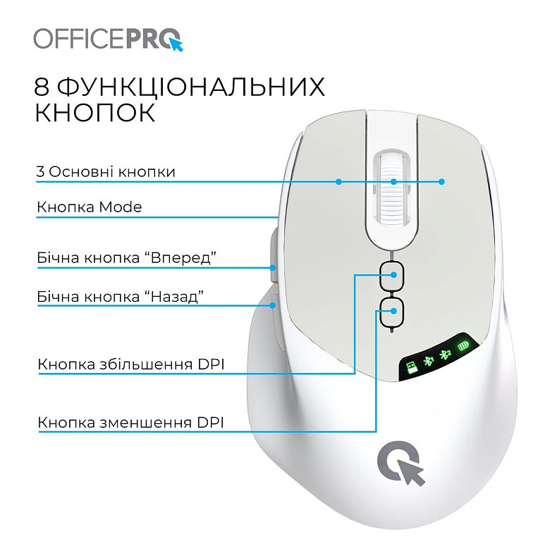 Мышь OfficePro M520W White