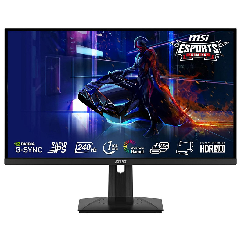 Монітор MSI 27" G274QPX 2xHDMI, DP, USB-C, Audio, IPS, 2560x1440, 240Hz, 1ms, sRGB 136%, G-sync, Piv