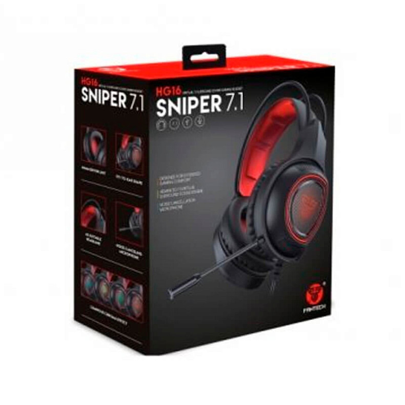 Гарнітура Fantech HG16 (12039) Black/Red