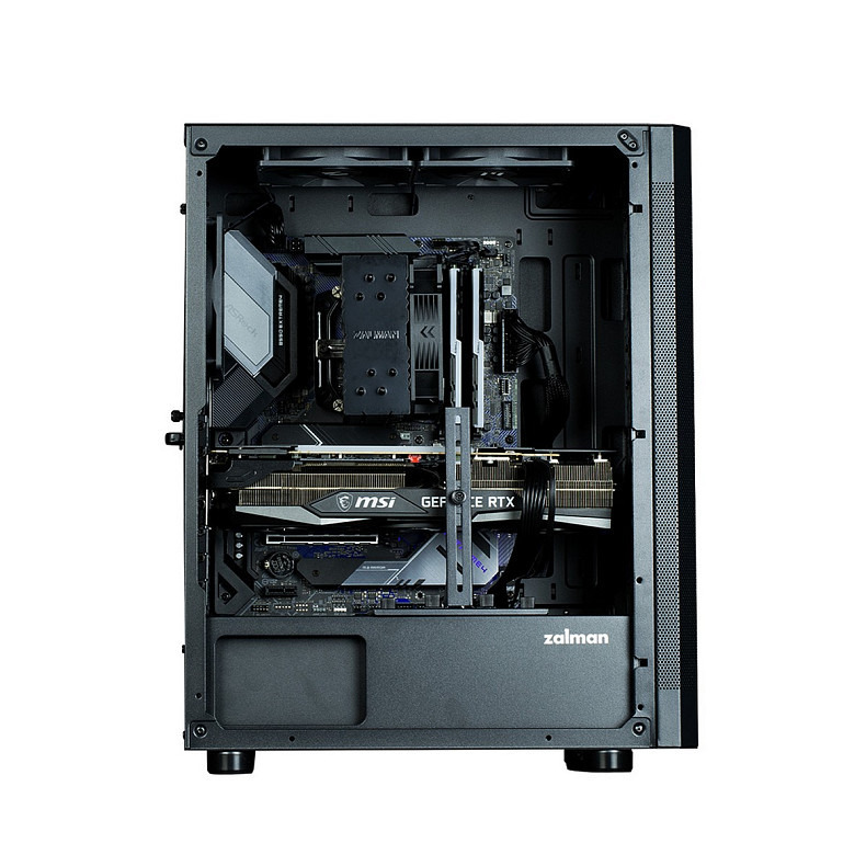 Корпус Zalman I4 без БП 6x120мм VGA 320мм LCS ready Mesh Side/Front Panel ATX чёр