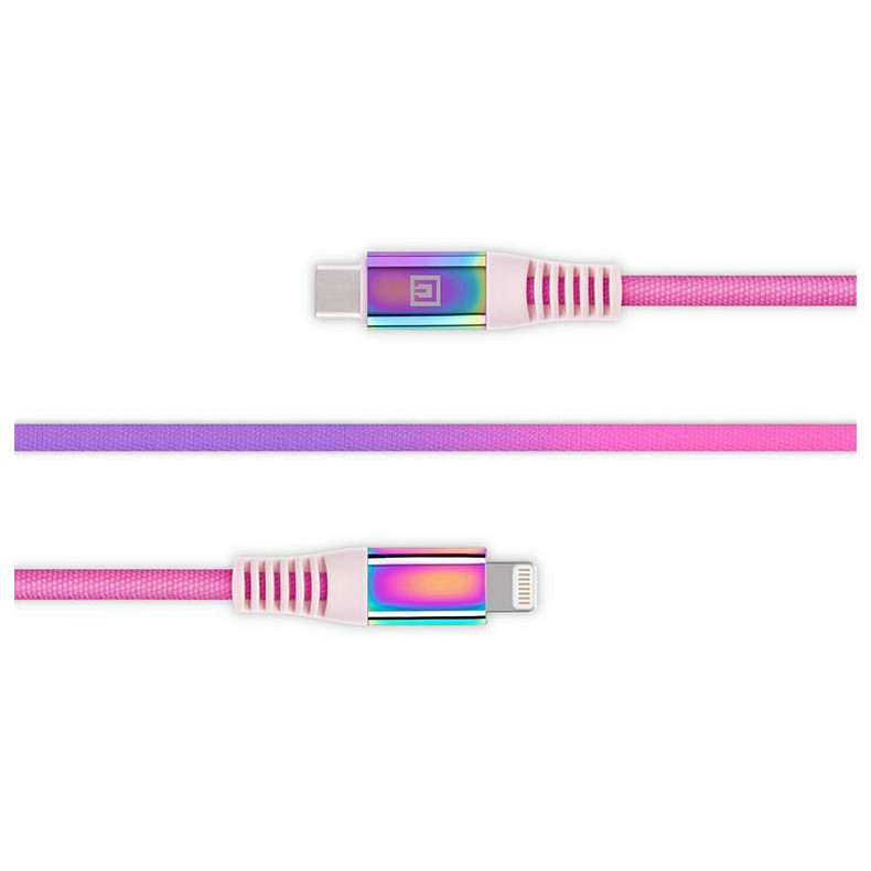 Кабель REAL-EL Rainbow USB-C-Lightning, 1м (EL123500054)