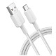 Кабель ANKER 322 USB-A to USB-C - 1.8m Nylon (Белый)