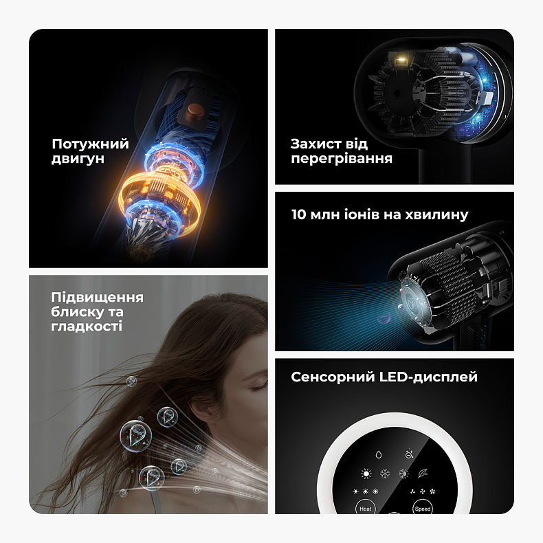 Фен для волосся Jimmy F7 White