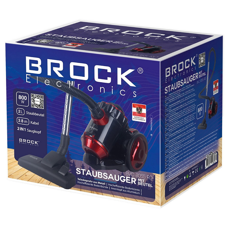 Пилосос BROCK BVC 8055 RD