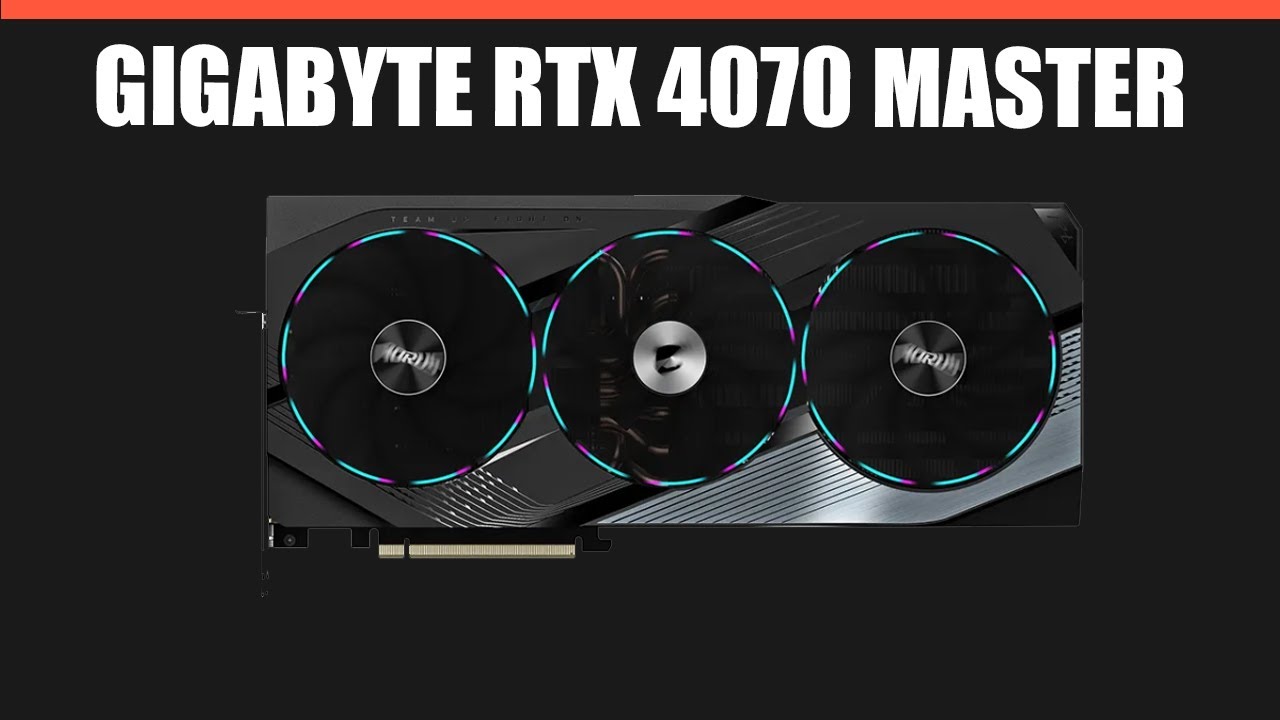 Видеокарта Gigabyte GeForce RTX 4070 12GB GDDR6X Aorus Master (GV-N4070AORUS M-12GD)