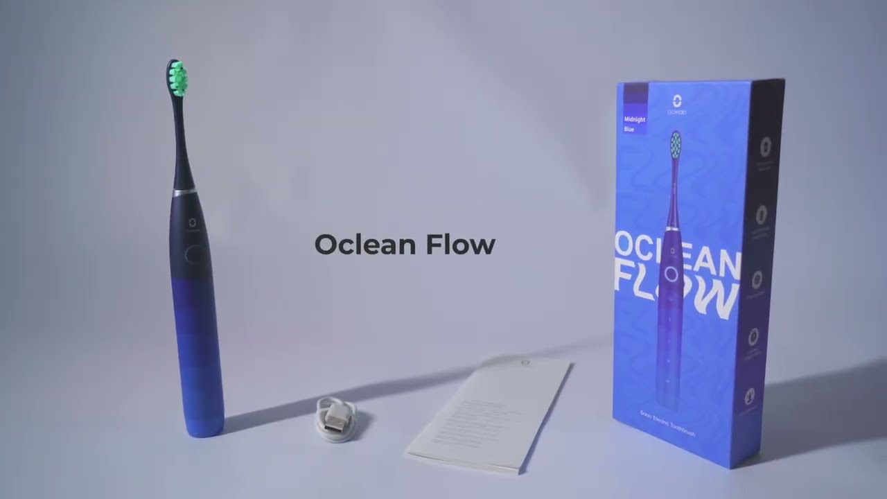 Электрическая зубная щетка Oclean Flow Sonic Blue - синяя