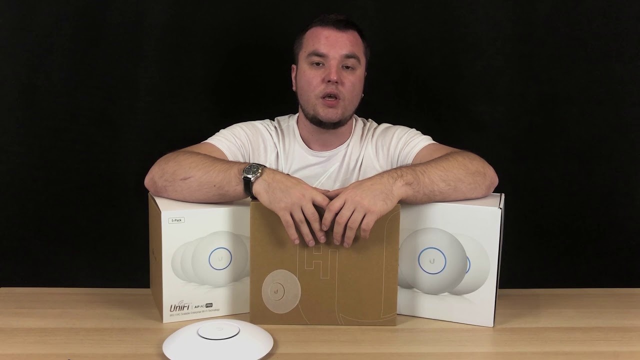 Точка доступа Ubiquiti UniFi UAP-AC-PRO (AC1750, 3x3 MIMO, 22 dBm, 2x10/100/1000 Mbps, PoE) Box