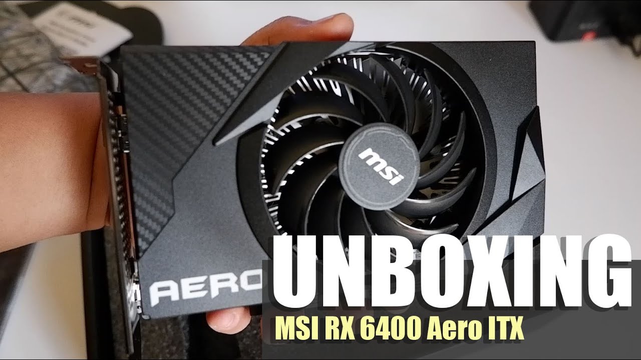 Видеокарта MSI AMD Radeon RX 6400 4GB GDDR6 Aero ITX (RX 6400 AERO ITX 4G)
