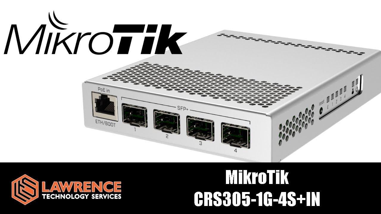 Комутатор Коммутатор MikroTik CRS305-1G-4S+IN (1x1GE, 4xSFP+, Dual PSU, L3)