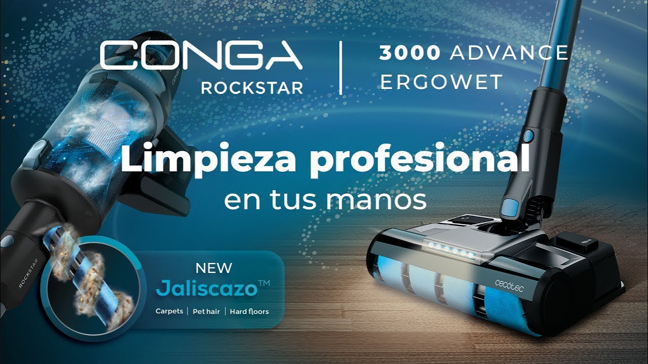 Акумуляторний пилосос Cecotec Conga Rockstar 3000 Advance Ergowet - Як новий