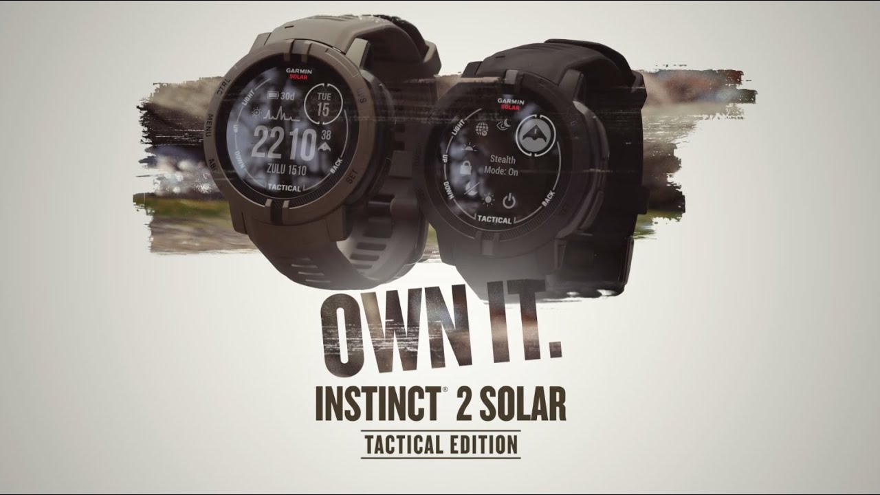 Спортивний годинник GARMIN Instinct 2 Solar Tactical Black - Ушкоджена упаковка