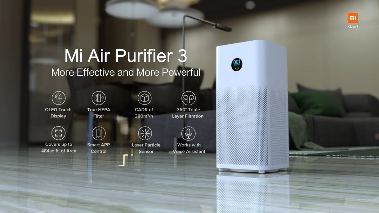 Очисник повітря Xiaomi Mi Air Purifier 3H White (Международная версия) (FJY4031GL)