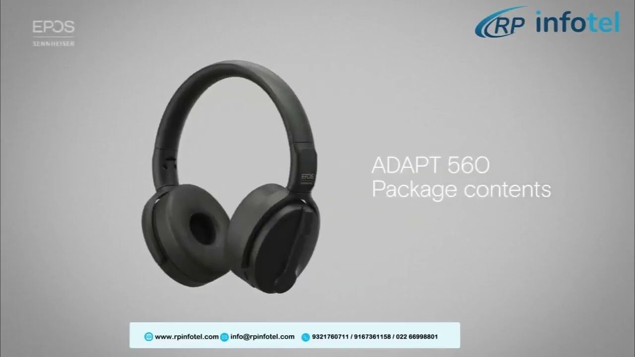 Наушники с микрофоном Sennheiser EPOS ADAPT 560 II Black (1001160)