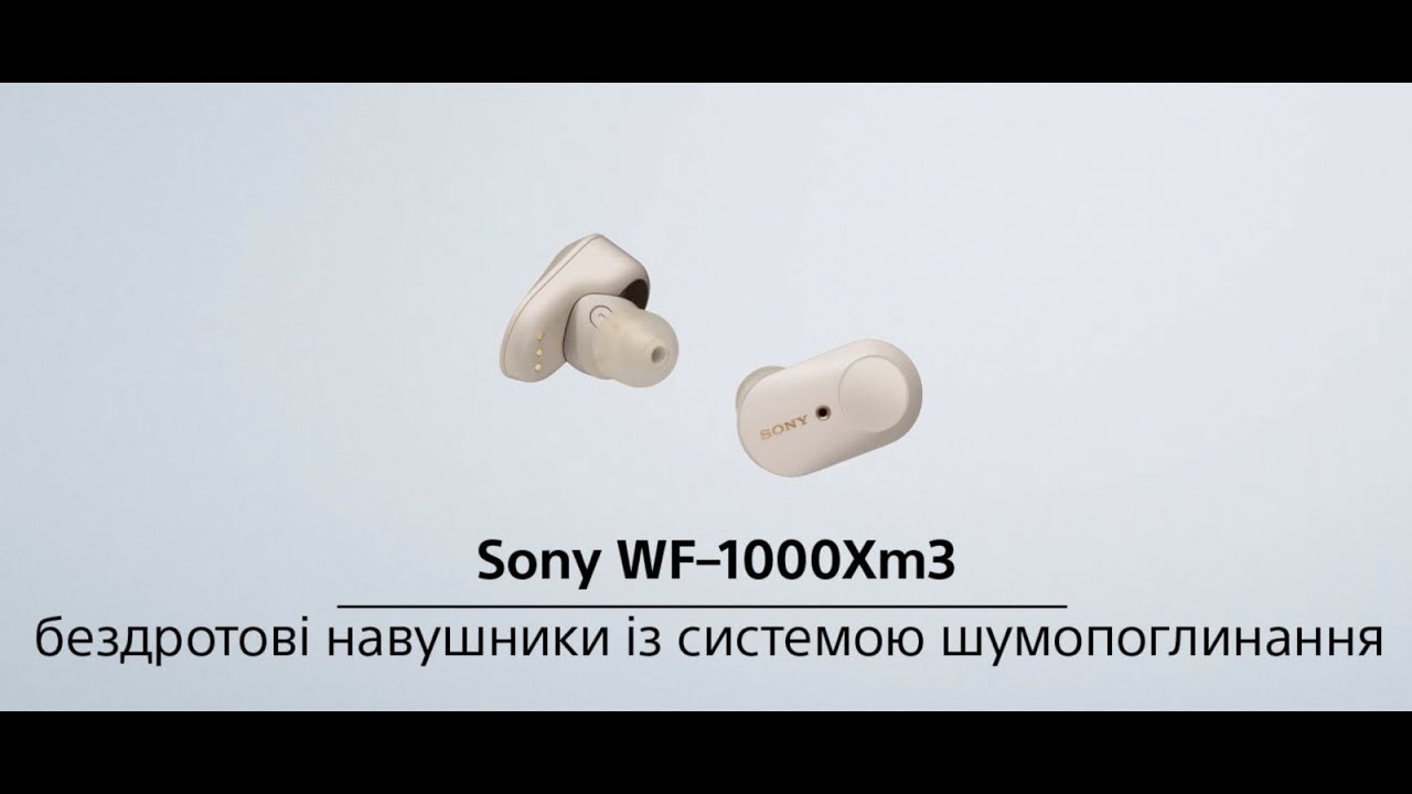 Наушники SONY WF-1000XM3 True Wireless Noise Cancelling Headphones Silver (WF1000XM3/S)