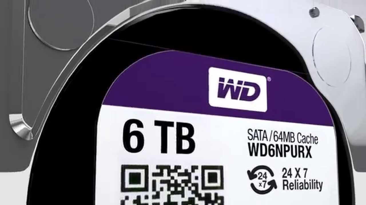 Жесткий диск WD 2.0TB Purple 5400rpm 64MB (WD22PURZ)