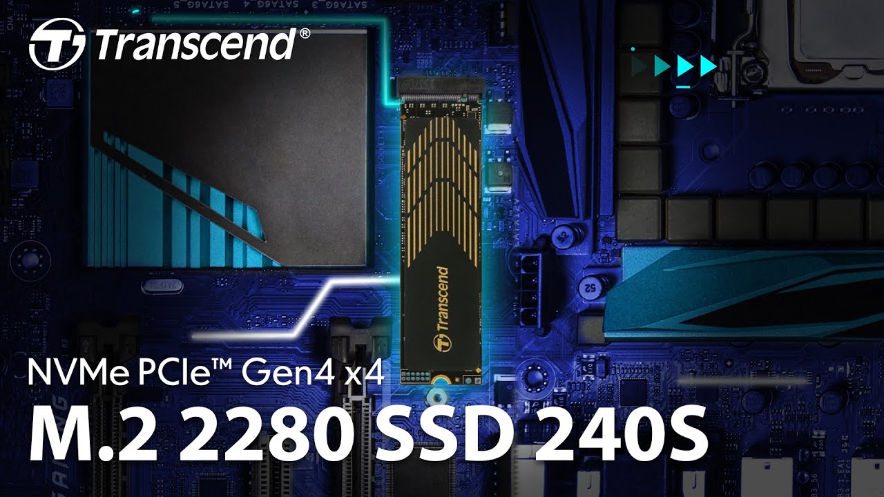 SSD диск Transcend M.2 1TB PCIe 4.0 MTE240S + рассеиватель тепла