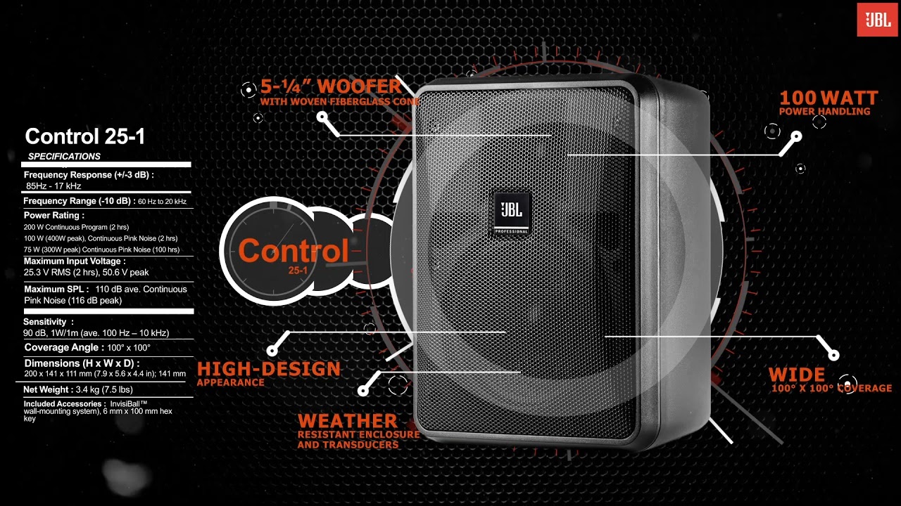 Акустична система JBL CONTROL 25-1L-WH