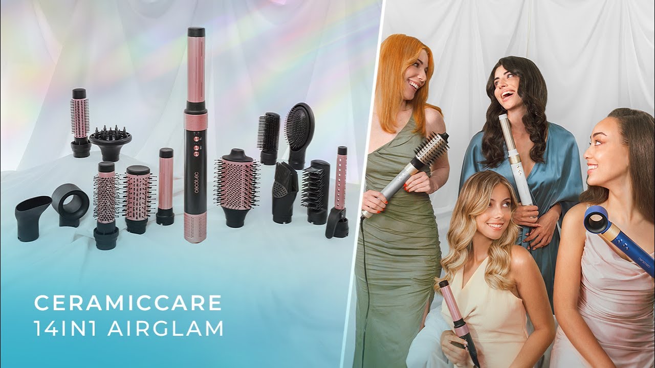 Стайлер CECOTEC Bamba CeramicCare 14in1 AirGlam Champagne (CCTC-00252)