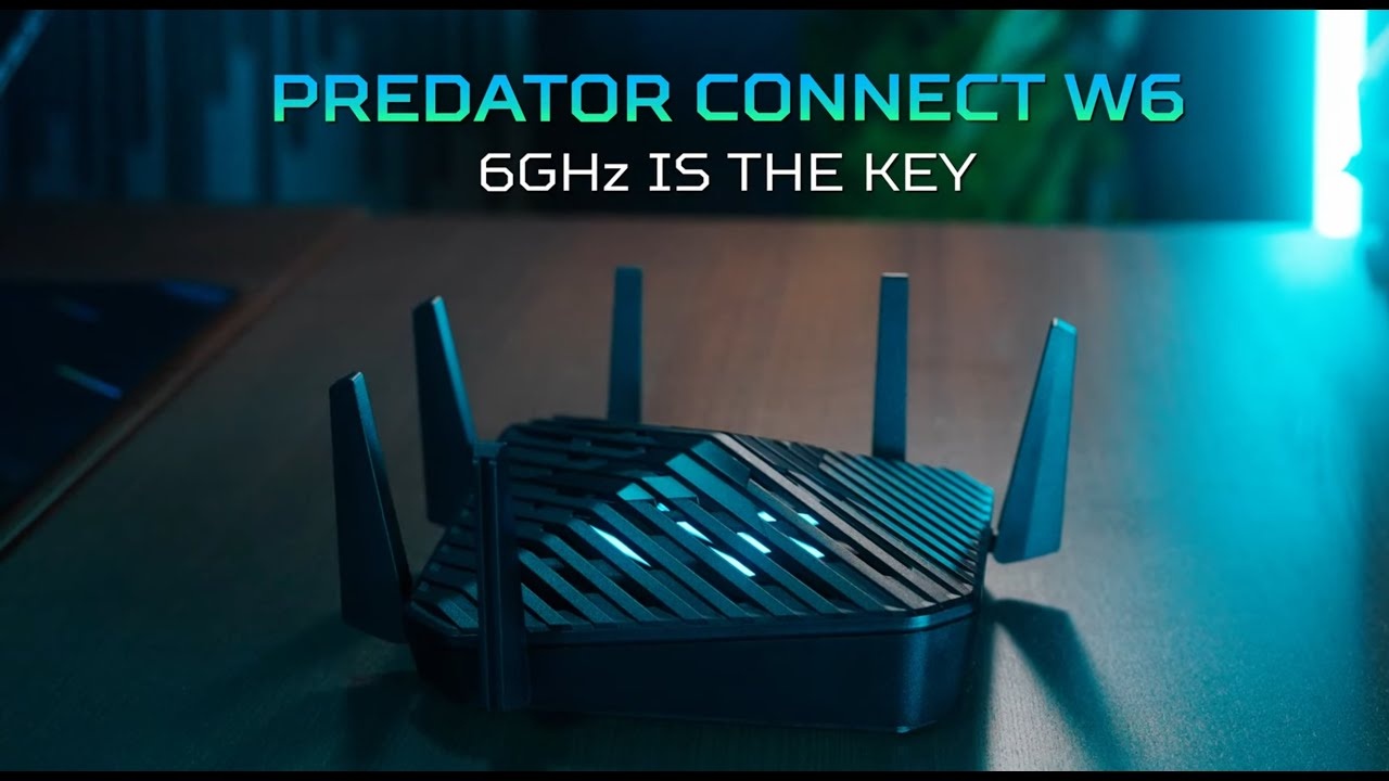 Wi-Fi роутер Acer Predator Connect W6d 4xGE LAN 1x2.5GE WAN 1xUSB3.0 MU-MIMO Wi-Fi 6 gaming