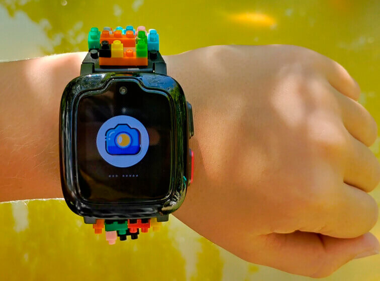 Детские смарт-часы c лего-ремешком Omate X Nanoblock 3G