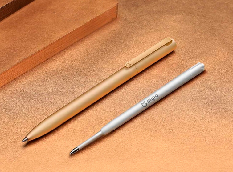 Шариковая ручка Xiaomi Mi Aluminium RollerBall Pen Gold
