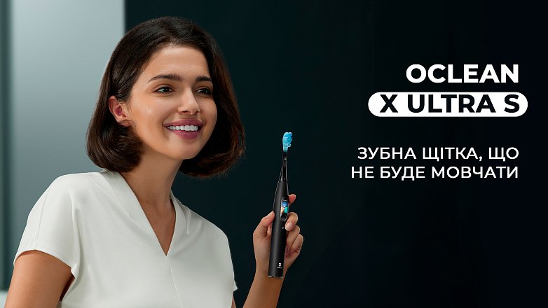 Oclean X Ultra S - зубна щітка, що не буде мовчати. Огляд розумної електричної зубної щітки