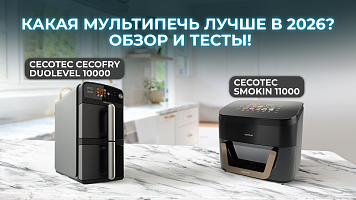 CECOTEC Cecofry DuoLevel 10000 и Smokin 11000 — обзор и тесты! Какая мультипечь лучше в 2026 году?
