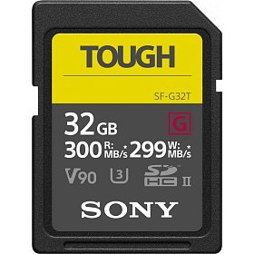 Карта пам'яті Sony 32GB SDHC C10 UHS-II U3 ??V90 R300/W299MB/s Tough (SF32TG)