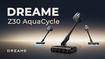 Аккумуляторный пылесос Dreame Z30 AquaCycle - убирает пыль и моет пол!