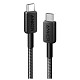 Кабель ANKER 322 USB-C to USB-C - 0.9m Nylon (Черный)